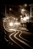 San Francisco Cable Car at Night