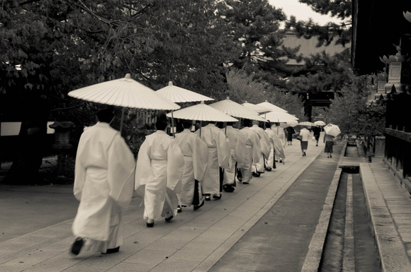 Rainy Morning at Kitano Tenman-gū